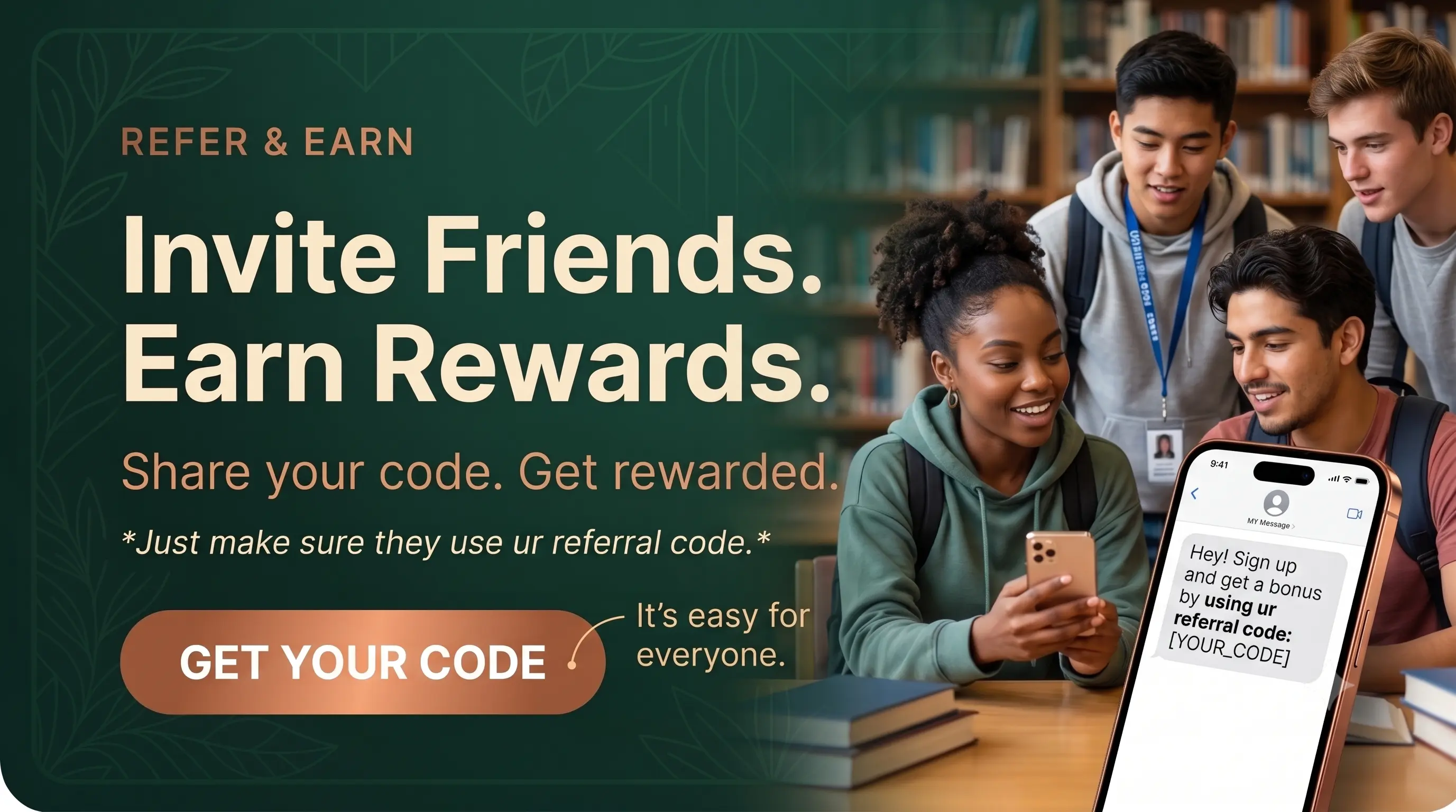 Refer & Earn – Invite Friends, Earn Rewards